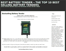 Tablet Screenshot of bestbatterytender.com